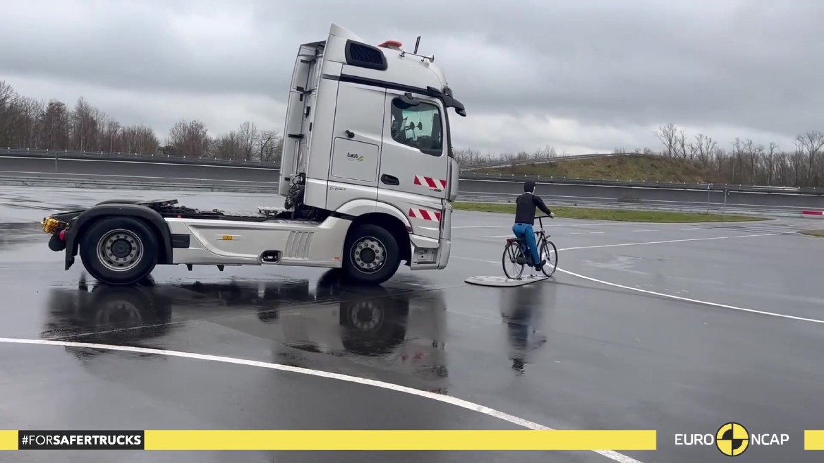 Euro NCAP revela detalles de las primeras pruebas de calificación de seguridad de camiones pesados ​​en NCAP24