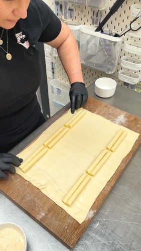 Muffins de ajo y queso para desarmar