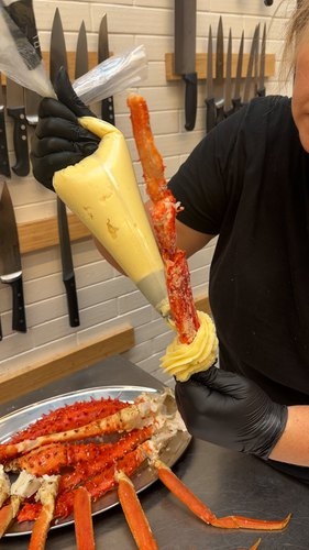 Patas de cangrejo real de la duquesa