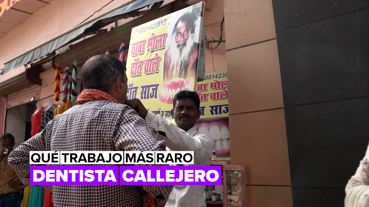 Qué trabajo más raro: dentista callejero