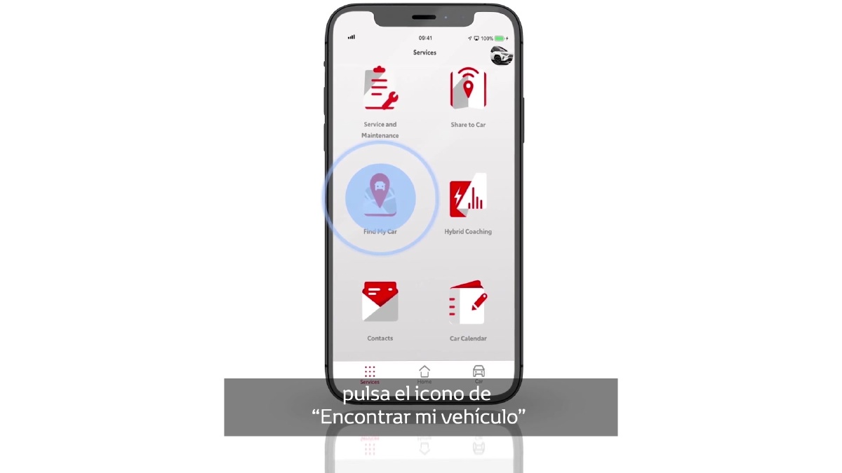 MyT by Toyota - Encontrar mi vehículo
